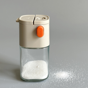 定量盐罐调料瓶 控盐瓶0.5g 二合一味精颗粒胡椒粉防潮密封调味罐