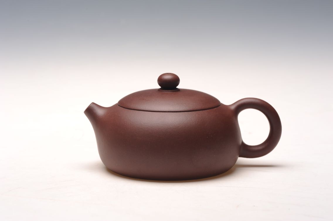 40目原矿紫泥 扁西施 约230CC 实用壶型 五洲紫砂坊 自产自销