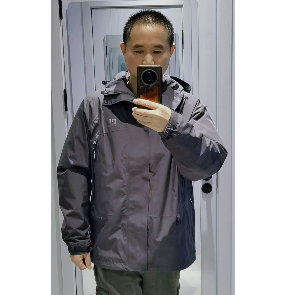 诺诗兰秋季新款男士户外防风雨连帽冲锋衣夹克外套休闲上衣N5501S