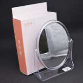 花漫多日韩少女心透明镜子化妆桌面镜可翻转学生简约双面镜