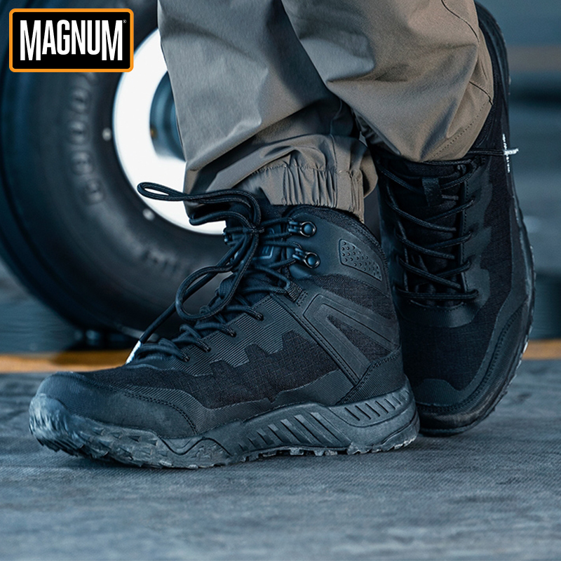 magnum马格南户外战术靴 拳击手徒步登山鞋男 低中帮夏季战术靴