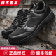 超轻透气耐磨防滑户外网眼跑步体能训练鞋 君洛克作训鞋 男黑色夏季