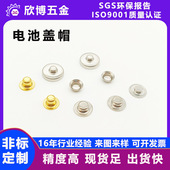 冲压加工新能源电池盖帽 平面不通孔空心铆钉 非标黄铜盲孔铆钉