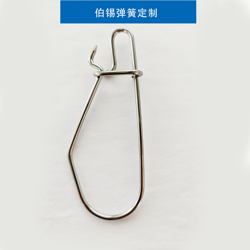 独角鱼扣3.0x100大物鱼扣无8字环 快速打样 路亚鱼扣活鱼锁