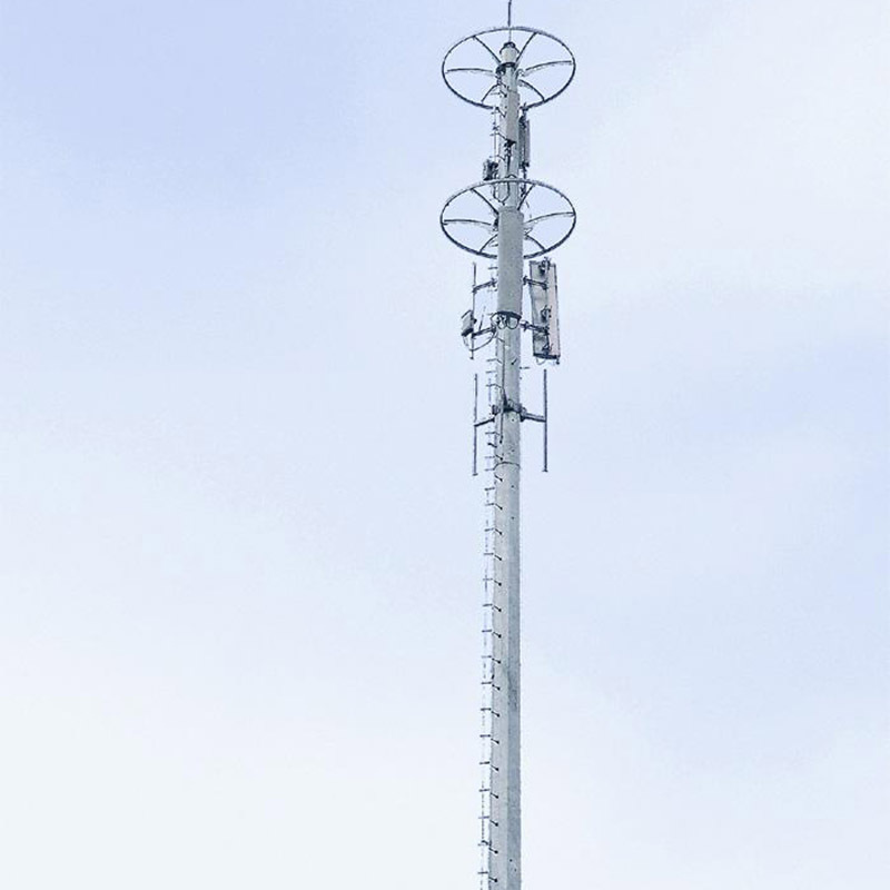 独管塔 通信杆塔基站电信塔 单管铁塔 独管避雷针塔 单管投光塔