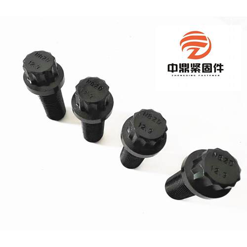 IFI115 美制12角头法兰面螺栓 梅花头带螺丝 半牙全牙 B7 8.8 1