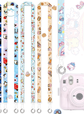 卡娜赫拉Pingu企鹅拍立得挂绳肩带背带斜挎绳挂脖相机绳可调节ins