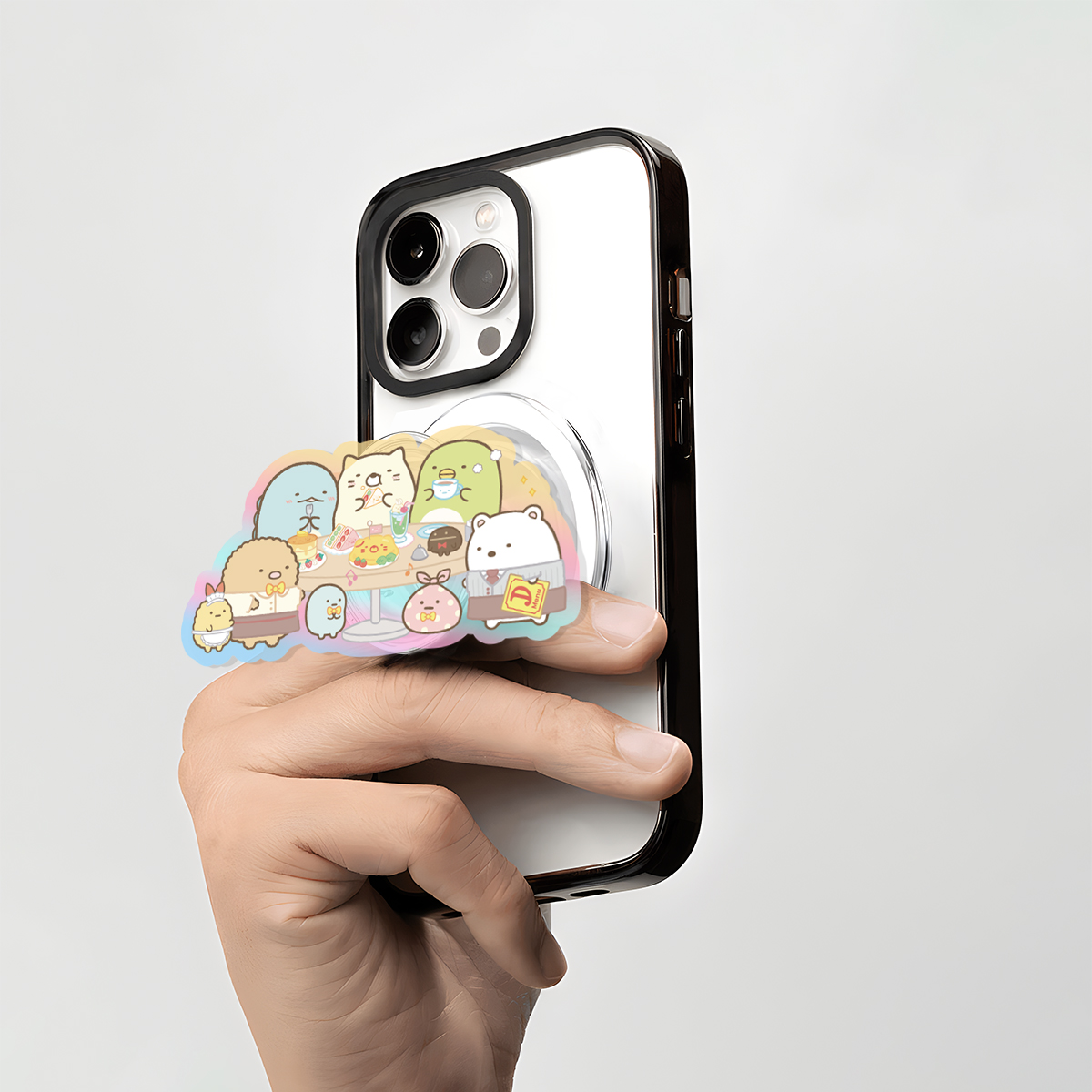 角落生物手机气囊支架Magsafe磁吸支架卡通桌面亚克力高级感粘贴