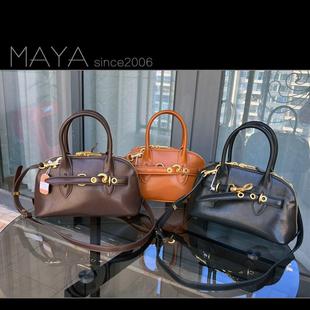 饰手提腋下贝壳包时尚 大牌真皮皮带扣装 百搭通勤斜挎 时尚 玛雅新款