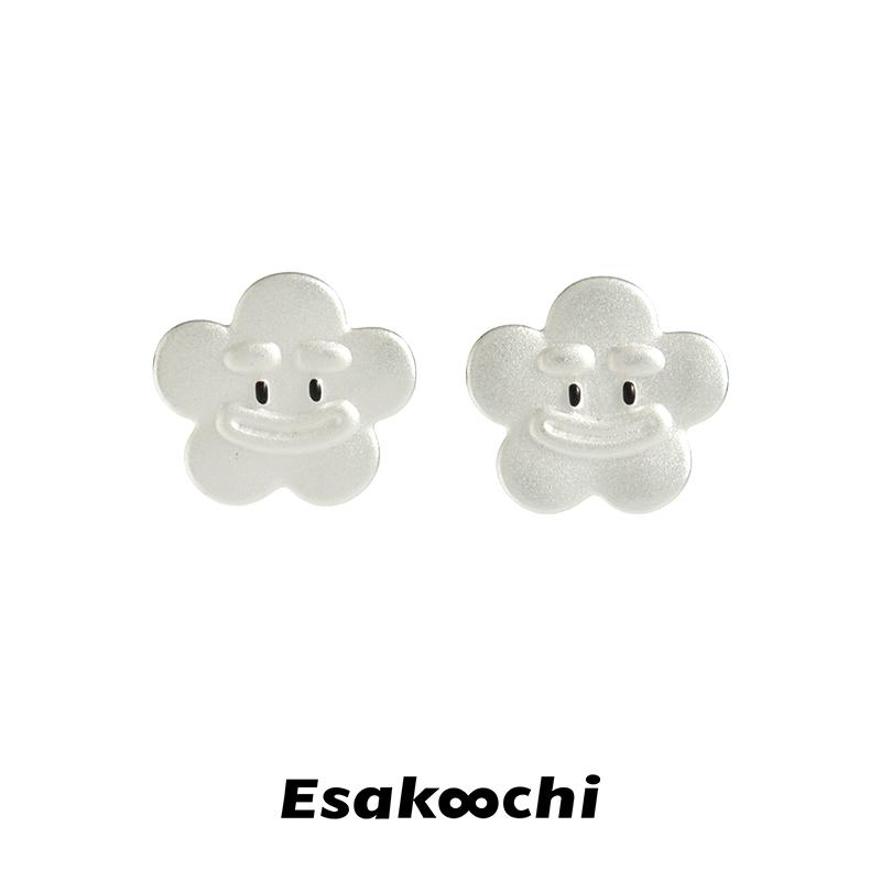 Esakoochi原创设计微笑耳钉