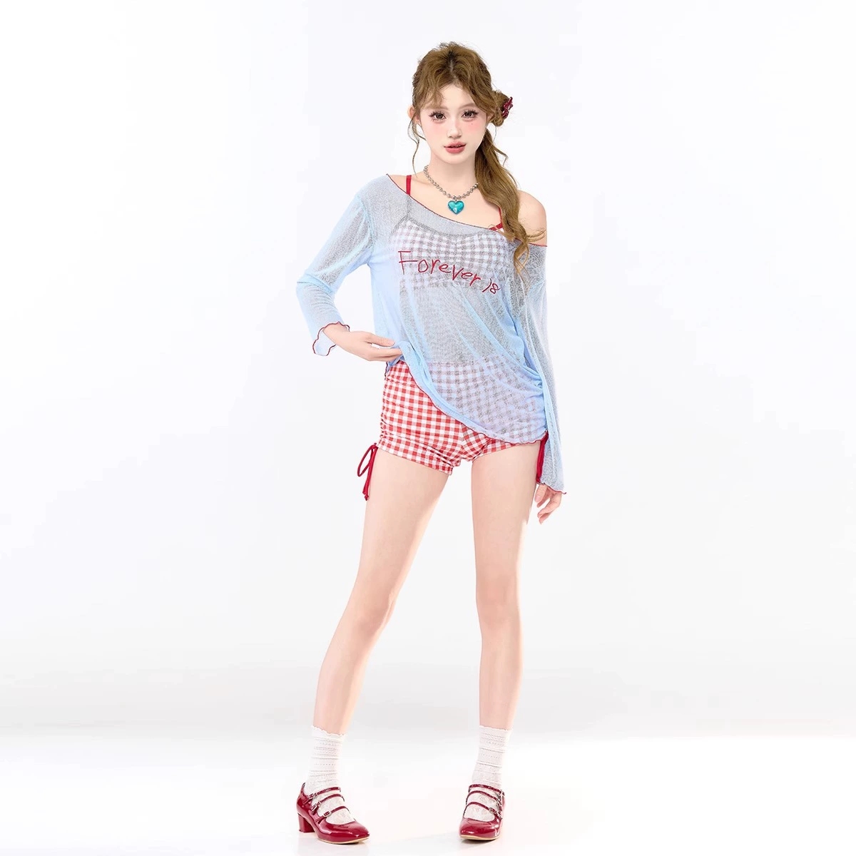 2025新款游泳衣女分体三件套大码胖mm保守遮肚显瘦沙滩比基尼泳装