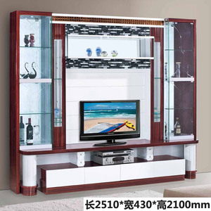 客厅家具装饰影视柜/整体电视背景墙柜/简约现代电视柜组合酒柜子
