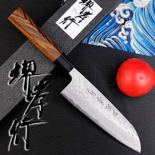 日本进口堺孝行银纸钢三德犁地/厨刀菜刀夹钢半手工TAKAYUKI
