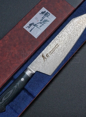 日本进口堺孝行VG10 VG2双核大马士革主厨刀三德牛刀小刀剑型切付
