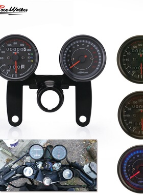 摩托车速度表机械里程表彩色转速表适用本田CBT125 cg125铃木 125
