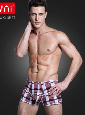 4条包邮 CYN创雅诺无痕天竹纤维男内裤96005舒适单条装男士平角裤