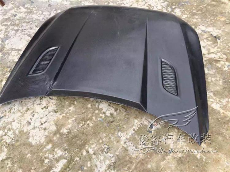 奥迪系列 奥迪Q5改装碳纤维开孔机盖Q5碳纤维引擎盖 改装件机头盖