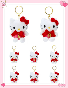 现货日本 正品Sanrio 三丽鸥kitty 名字缩写英文字母毛绒挂件娃娃