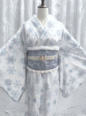 2025新款和服影楼改良蕾丝服装温柔拍照写真千金氛围唯美冰雪奇缘