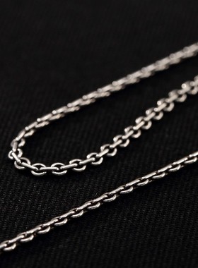 纯银复古百搭吊坠十字链