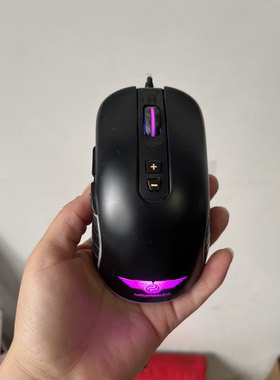 新贵GX6台式笔记本RGB呼吸灯专业电竞游戏LOL光电有线鼠标二手