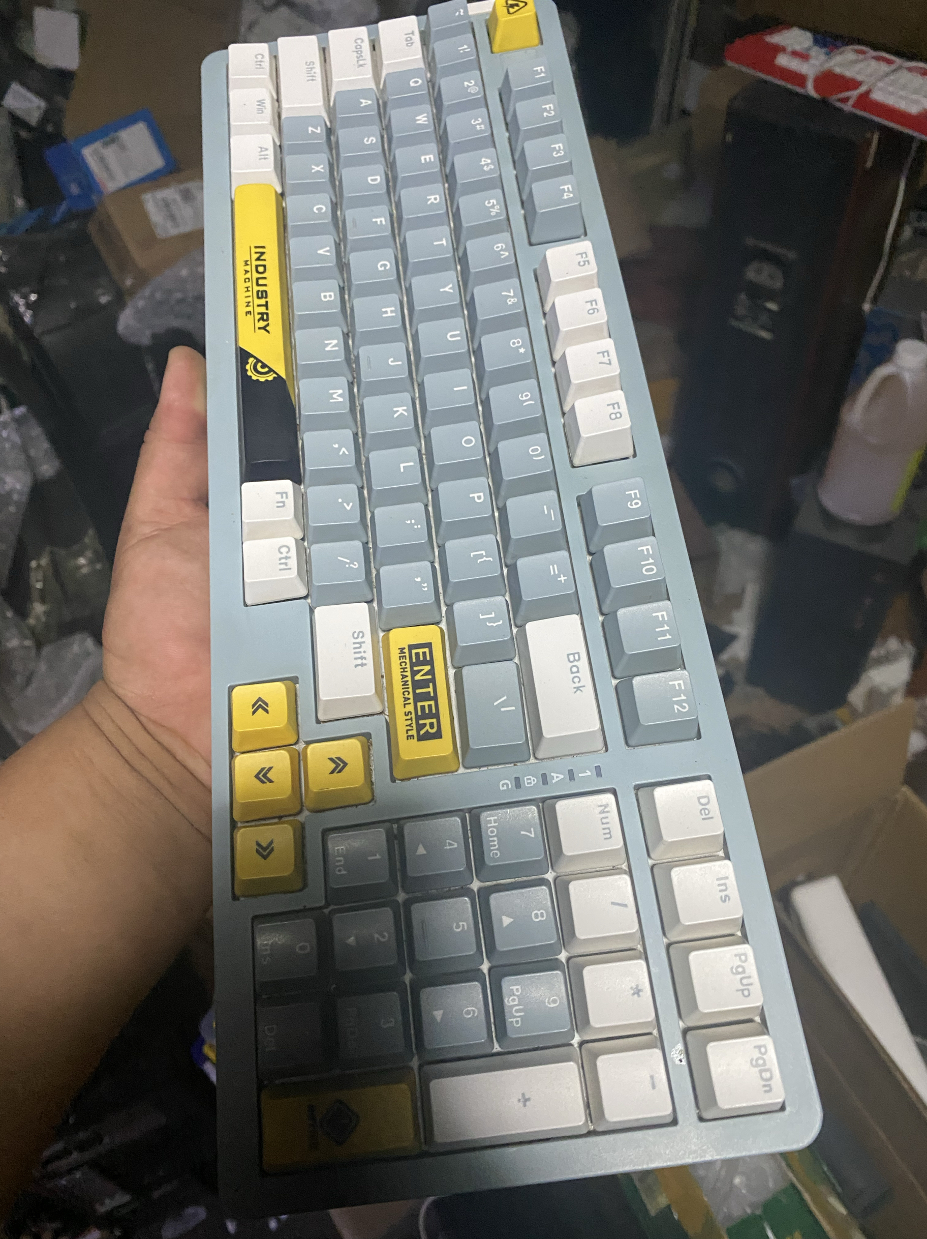 达尔优ck98天空轴机械键盘98键键盘