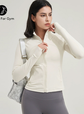 2025新款瑜伽服外套女秋冬运动健身服时尚长袖速干修身运动上衣