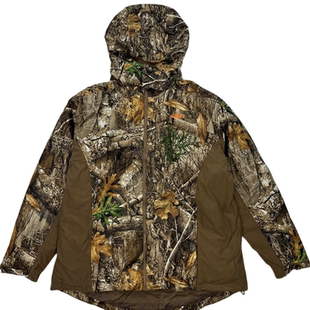 欧美单男士户外狩猎仿生迷彩外套可拆卸双面内胆棉衣