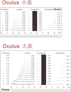 傲库路思Oculus专用点规 菲林尺 点线规 比对卡片 透明污点规