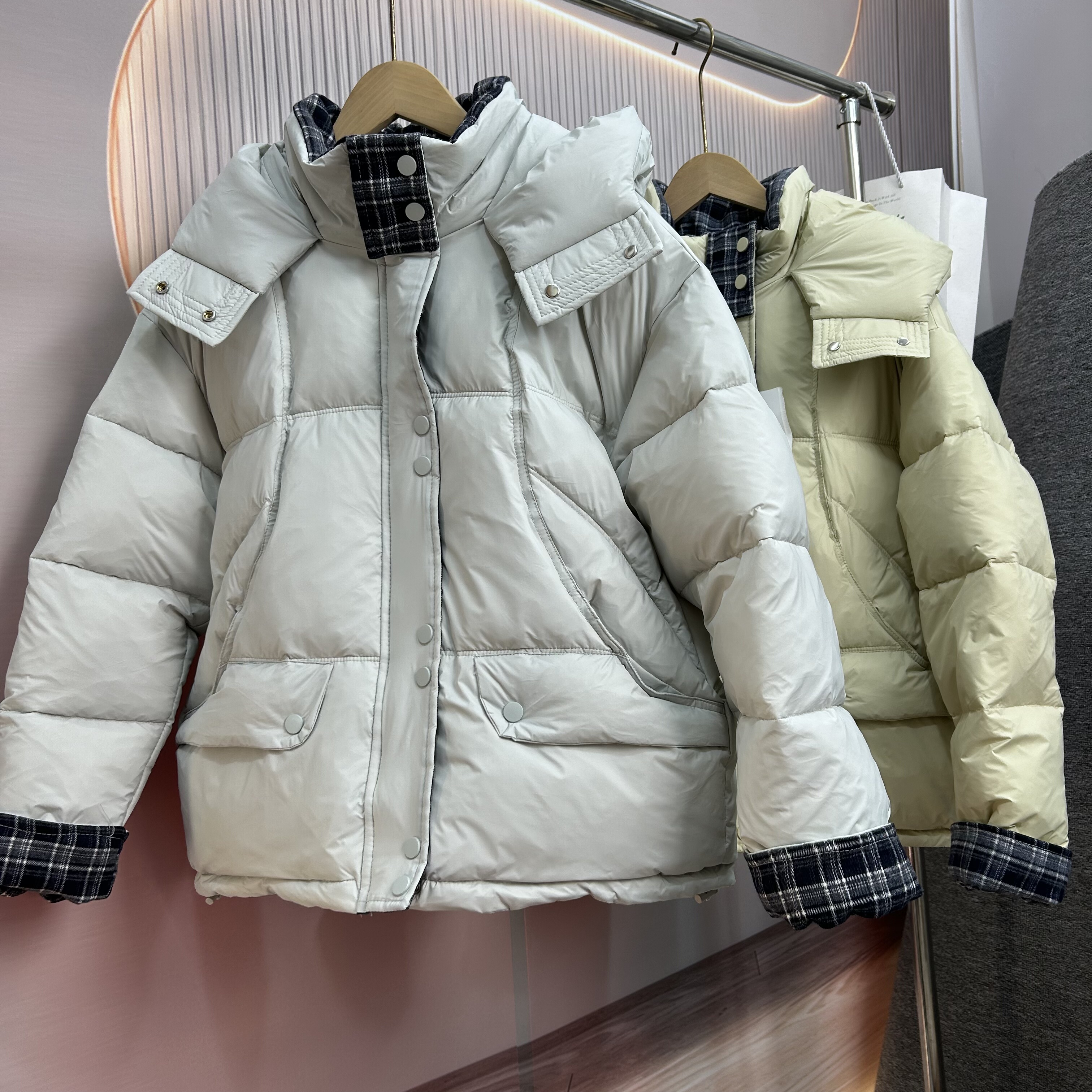 天瑞柏川2025冬季新款女童韩版棉服百搭休闲棉服仿兔毛棉袄