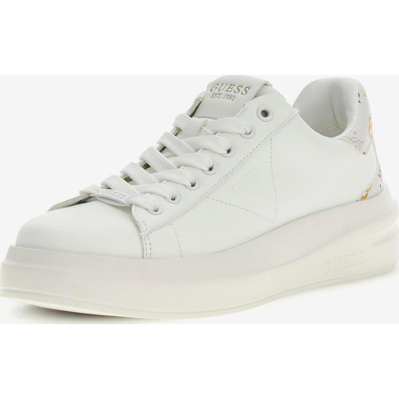 代购GUESS女士小白鞋透气轻便柔软防滑圆头系带平跟厚底日常穿搭