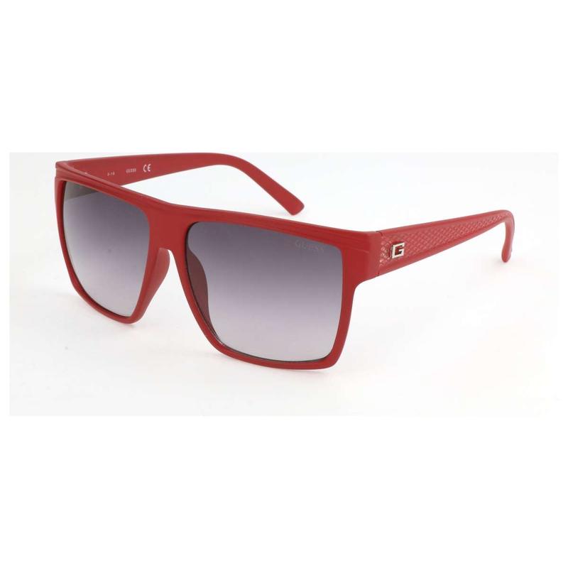 代购代购GUESS男士太阳镜防紫外线遮光清晰视野耐磨损红色方形