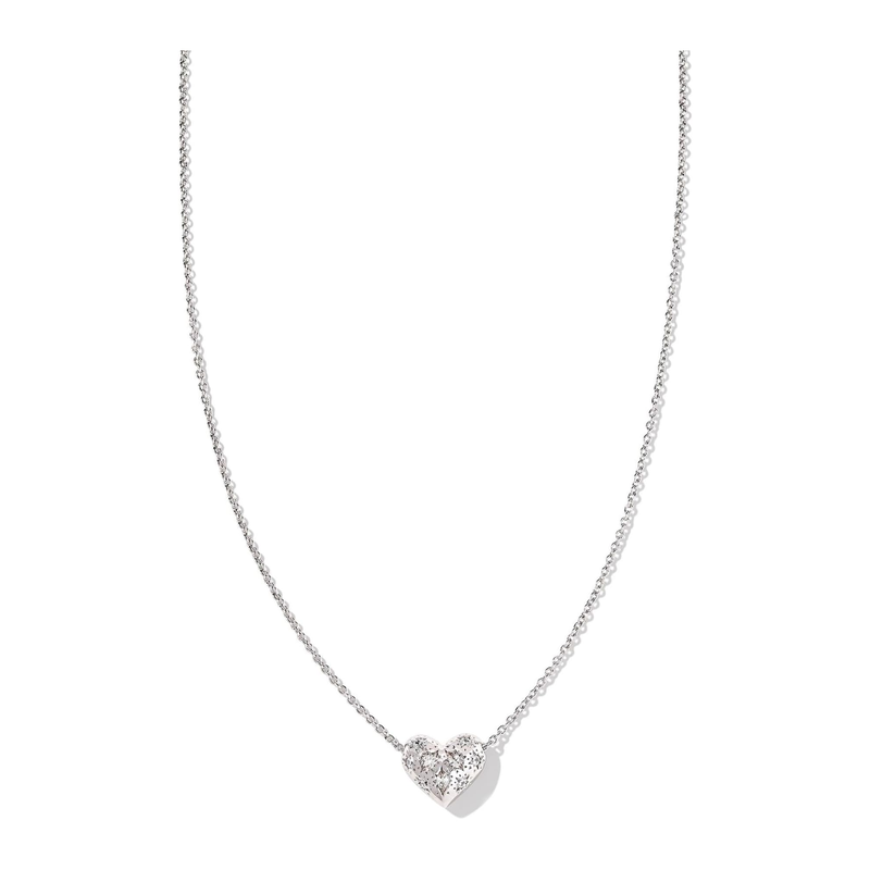 Kendra Scott女式心形吊坠项链金属水晶简约精致可调节锁扣