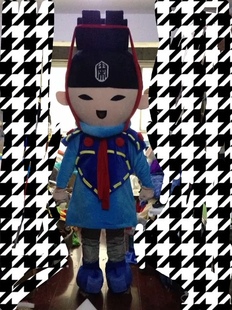 西安兵马俑卡通人偶服装 行走表演道具秦俑 出租一天200两天300元