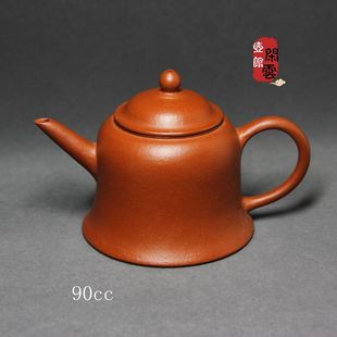 陈兔根摹古金钟小品朱泥薄胎小紫砂壶闲云壶馆功夫茶茶盘家伙
