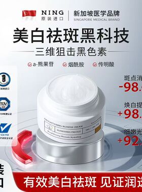 NING新加坡进口美白去斑霜脸部黄褐斑雀斑淡化色斑提亮保湿面霜
