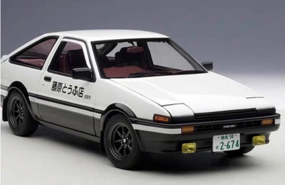 奥拓 头文字d AE86 藤原拓海头文字D 梦现 觉醒 18比例车模 合金