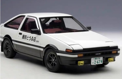 奥拓 头文字d AE86 藤原拓海头文字D 梦现 觉醒 18比例车模 合金