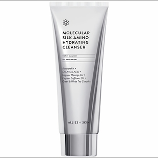 现货海淘Allies of Skin Molecular Silk Amino卸妆洗面奶100ml