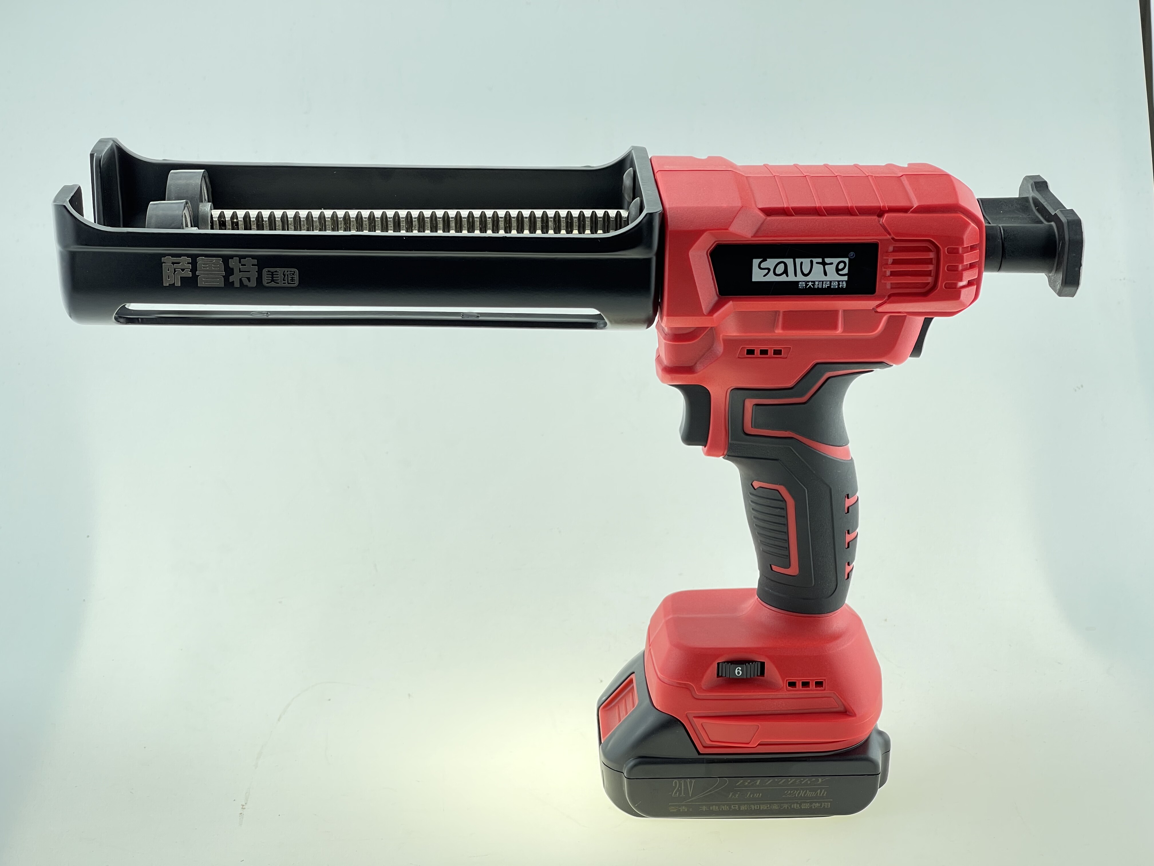 萨鲁特电动美缝胶枪全自动充电施工工具胶枪美缝剂