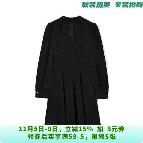 BP0A0007简洁干练短裙纯色微弹裙子连衣裙女10.6秋
