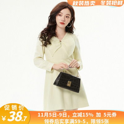 「欧系列」高端OG0A0017甜美气质短裙连衣裙女1.29春