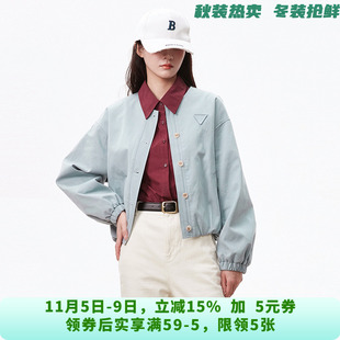 UE0K0001活力减龄棉质上衣单排扣长袖 外套女8.16秋