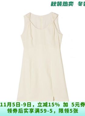 深圳南油NY0A0808简约气质美无袖短裙连衣裙女6.16夏