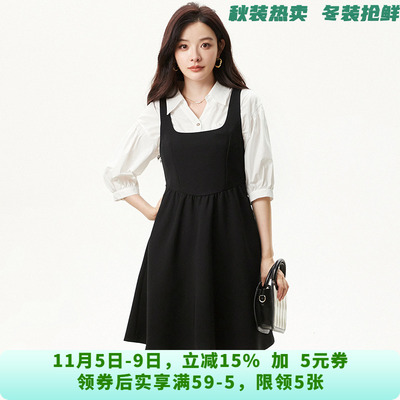 「彩系列」高端SC0A0002时尚减龄无袖短裙连衣裙女8.13秋