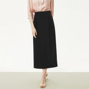 深圳南油CV0B0044气质修身 松紧腰长裙半身裙女3.26春