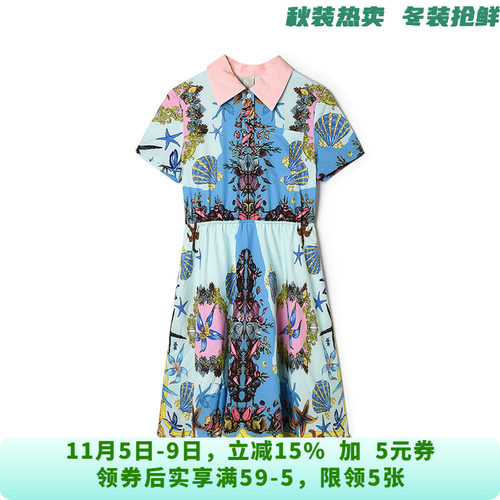 深圳南油NY0A0288油画风印花中裙连衣裙女5.23夏