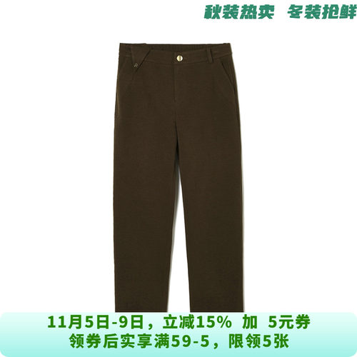 LD0P0087高腰九分裤弹力修身裤子休闲裤女10.7冬