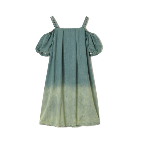 HG0A0012森系渐变设计短裙子套头连衣裙女4.25夏