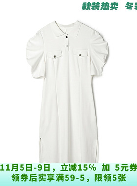 NY0A0677棉质五分袖中裙连衣裙女2025夏